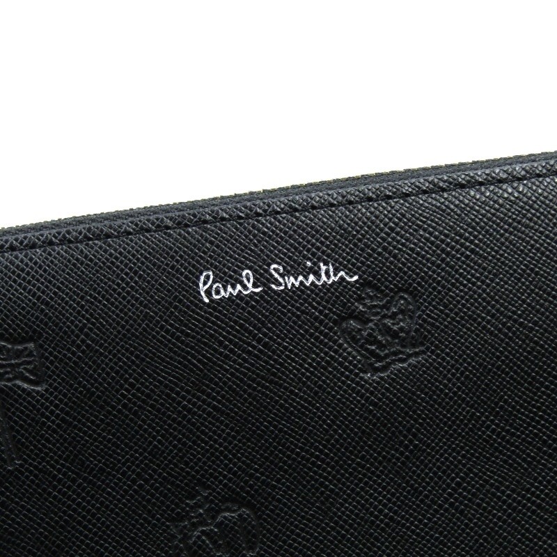 未使用 Paul Smith ポールスミス 長財布 ポールドローイング ラウンド