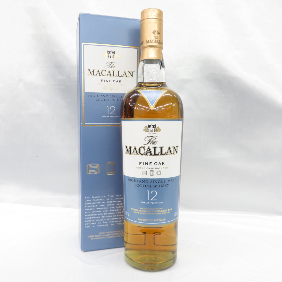 未開栓】The MACALLAN ザ・マッカラン 12年 ファインオーク ウイスキー