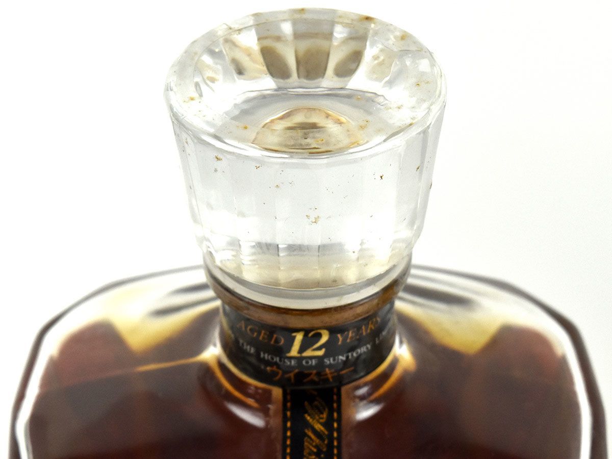 117591古酒☆未開栓 サントリー クレスト 12年 デキャンタボトル
