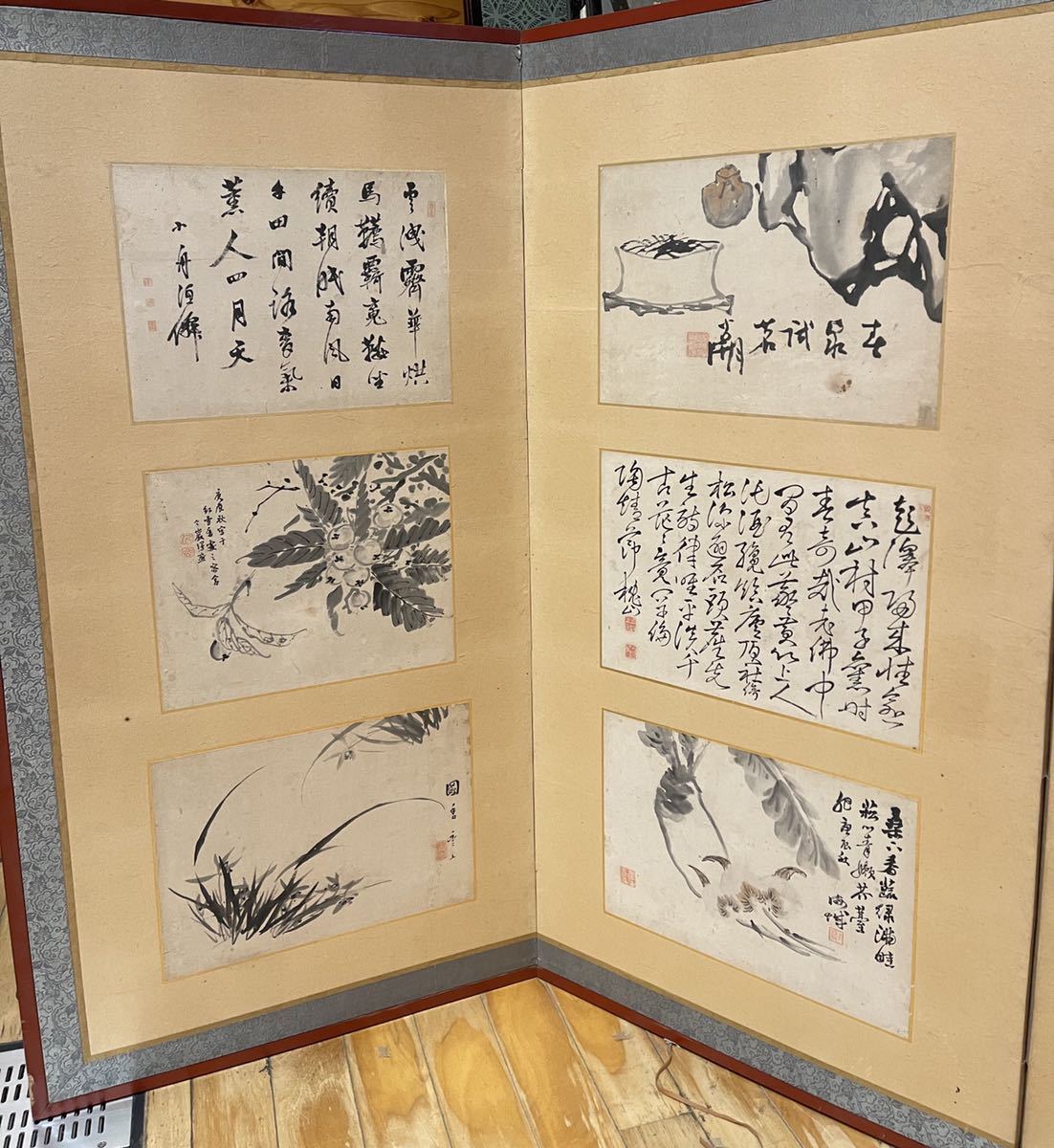 中国古美術 中国清時代の人物図 肉筆絵 激安骨董品 BD298A13-2 【公式