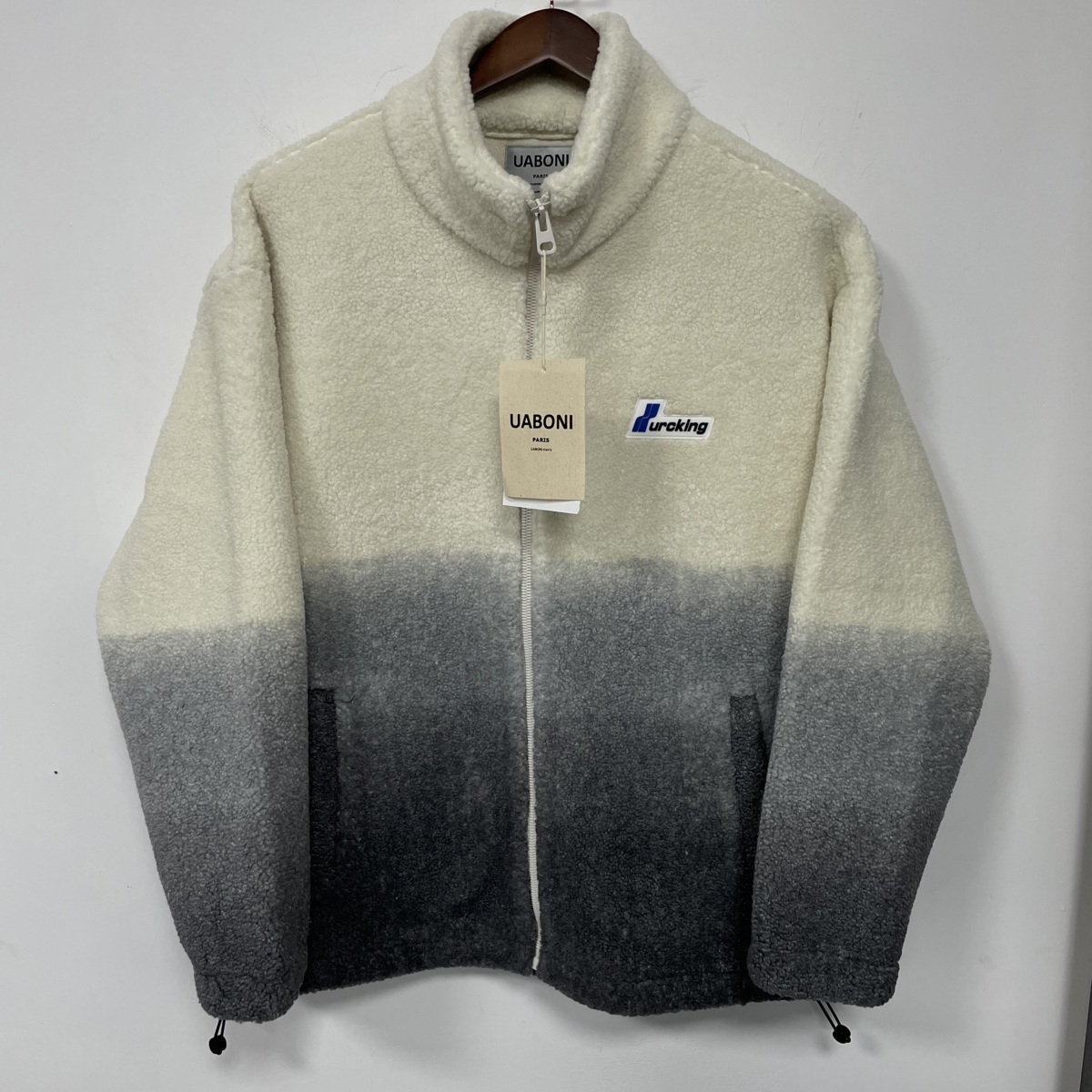 高級セレブdesigner UABONI ユアボニ ボアベスト カシミヤジャケット 
