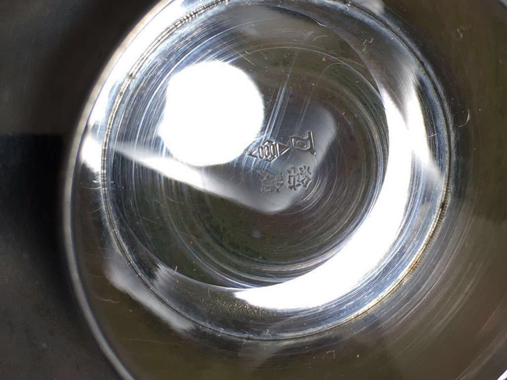純銀 (大) 銀盃 銀杯 SILVER1000刻印 内閣総理大臣 贈 約178g 純銀