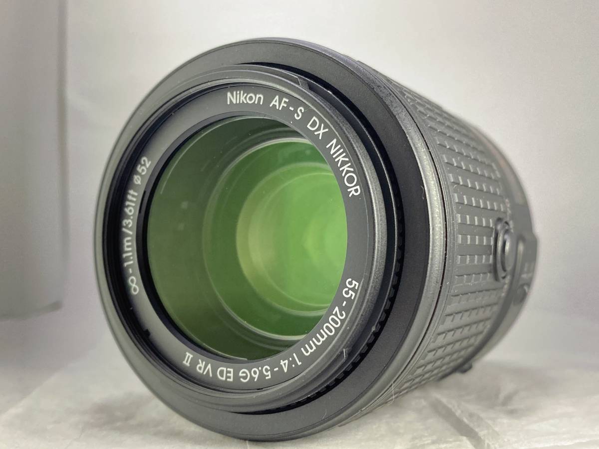 ★外観新品級★ ニコン NIKON AF-S DX NIKKOR 55-200mm F4-5.6 G ED VR II 　　　0107#0051 #3310 AF-S DX NIKKOR 実写レビュー ☆外観極上美品☆Nikon 55-300㎜