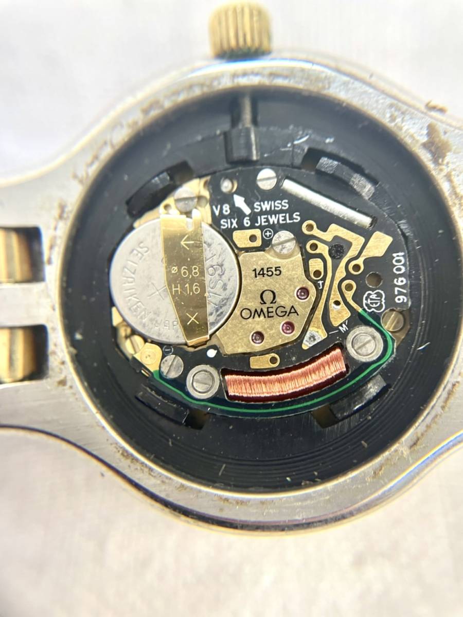 I☆OMEGA オメガ DEVILLE デビル 6石 Cal.1455 595.0101 シンボル 白  