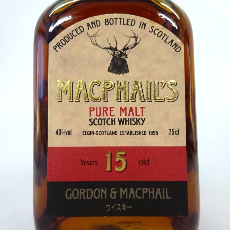 未開栓マクファイル 15年 ウイスキー 750ml 40％ MACPHAIL'S