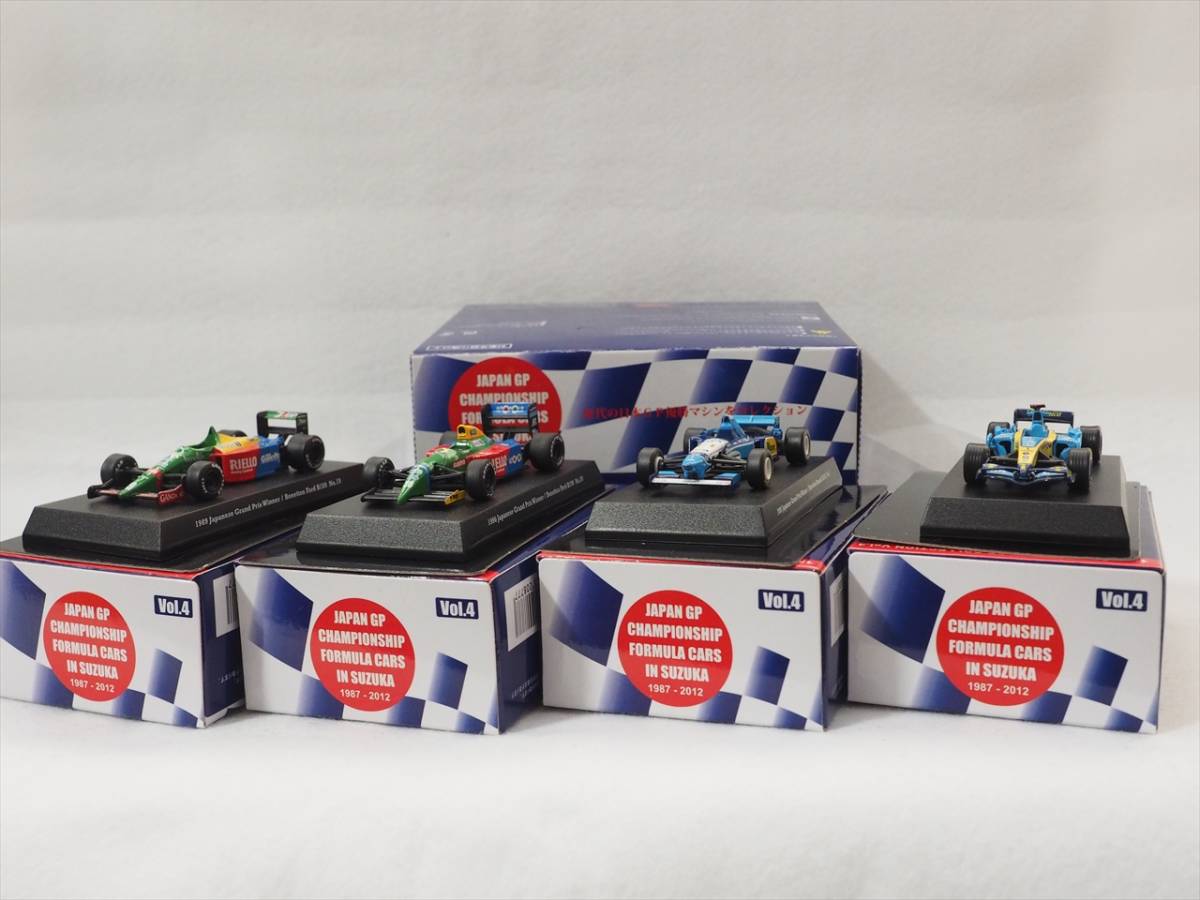 高品質，最新作 1/64 歴代の日本GP優勝マシンコレクション Vol.4 ベネトン＆ルノー 4台set：B189ナニーニ/B190ピケ/B195シューマッハ & R26アロンソ 京商(レーシングカー)｜売買されたオークション情報、yahooの商 レーシングカー