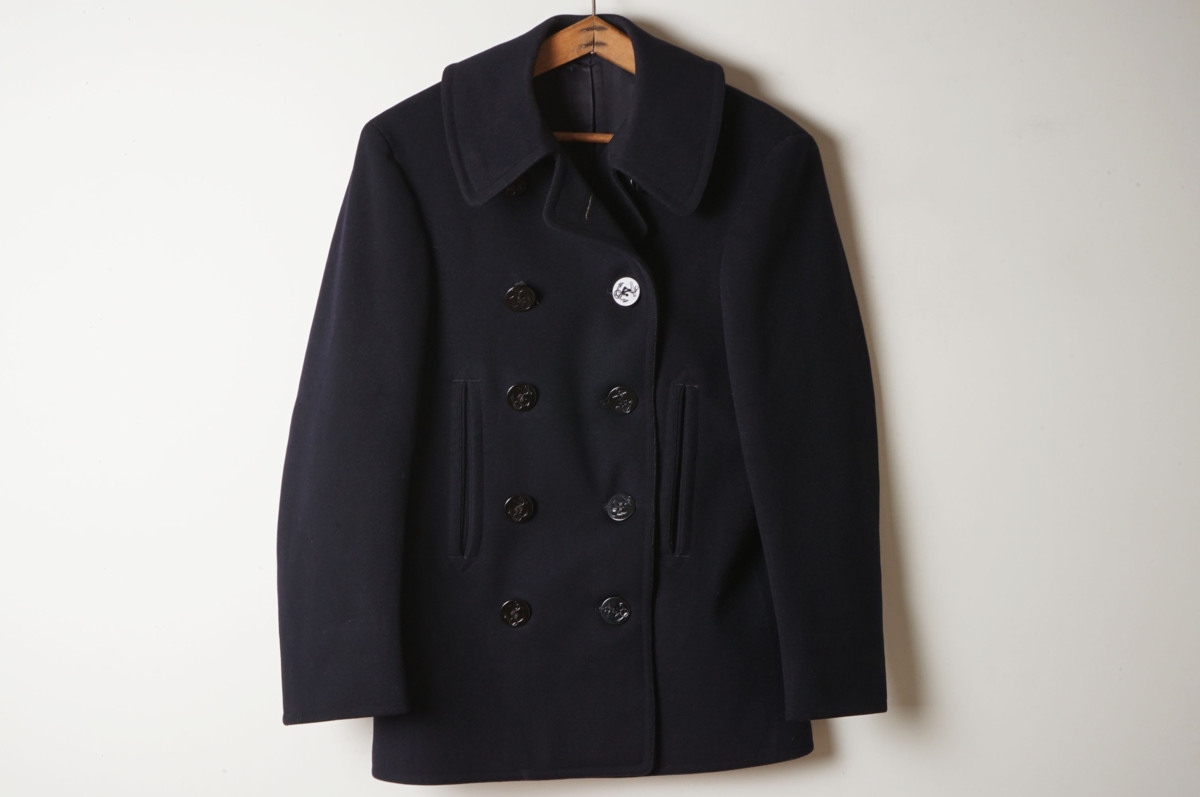 US軍 U.S.NAVY 1940s ヴィンテージ NAVAL CLOTHING FACTORY Pコート[HA426]
