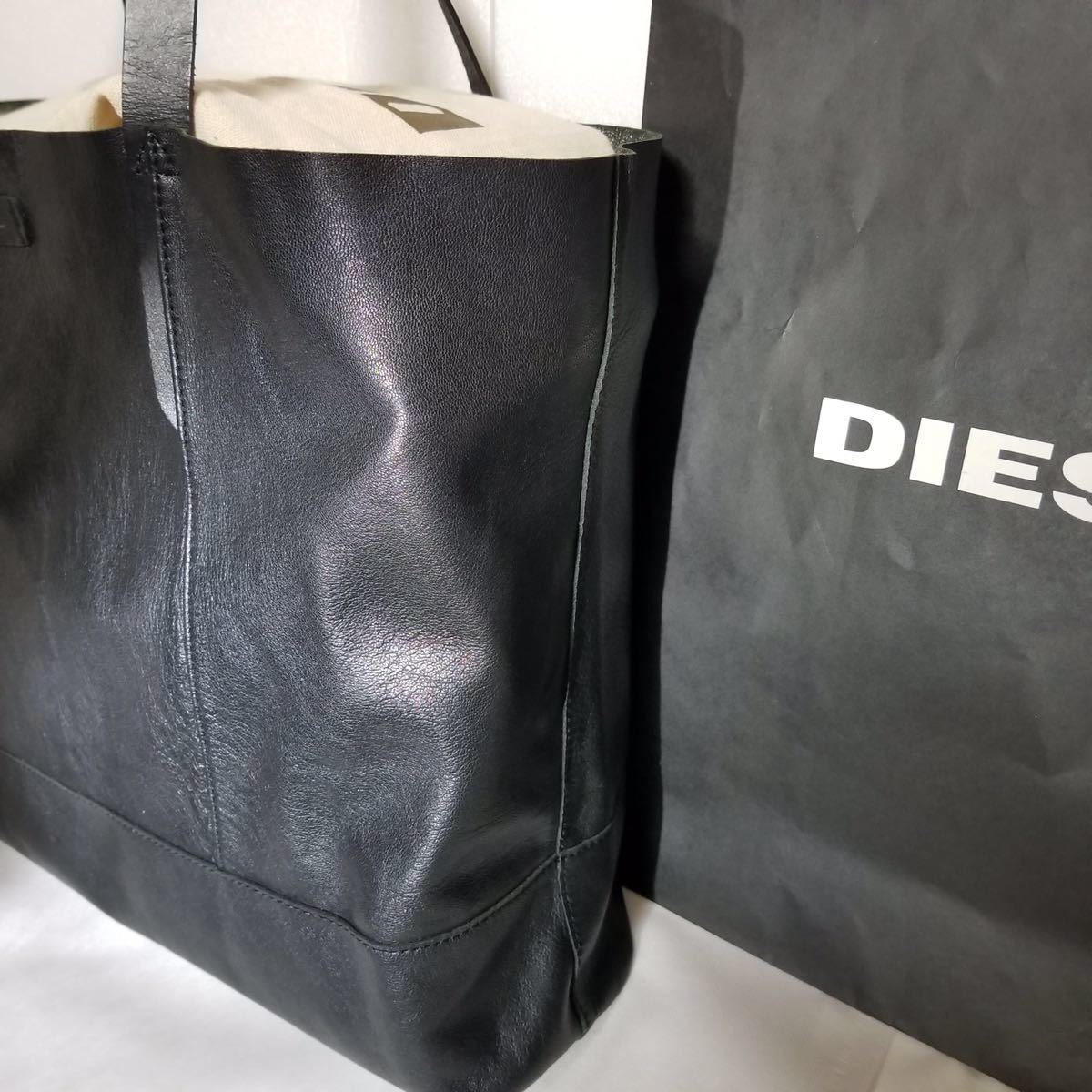 人気DIESEL□ディーゼル□(超美品)□本革レザー□トートバッグ