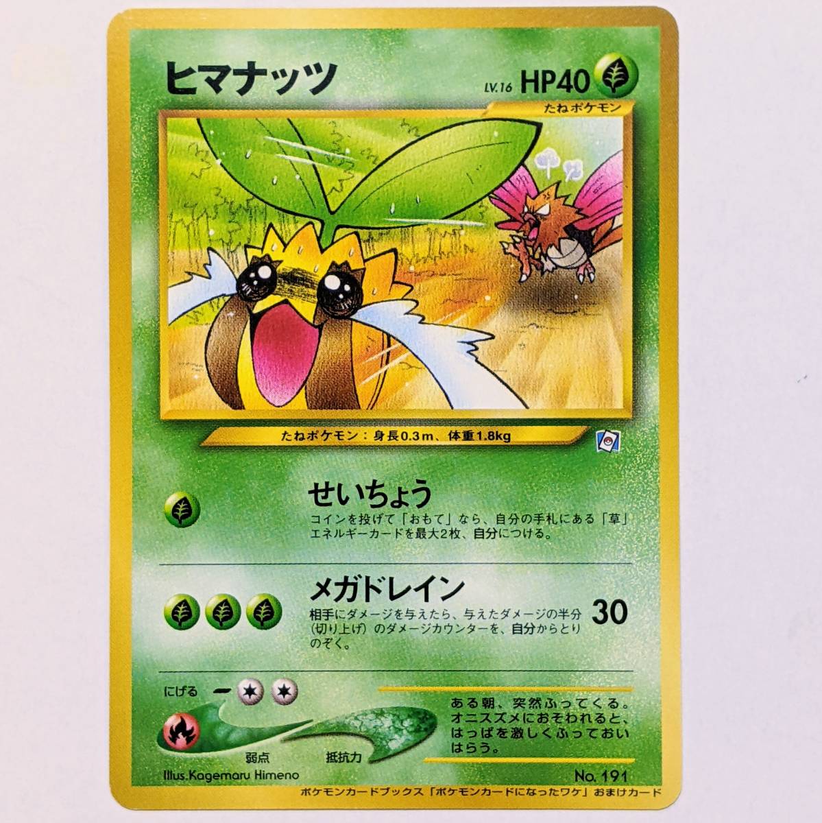 1円スタート ポケモンカード 旧裏面 ヒマナッツ ポケモンカードになったワケ 姫野かげまる せいちょう メガドレイン その他 売買されたオークション情報 Yahooの商品情報をアーカイブ公開 オークファン Aucfan Com
