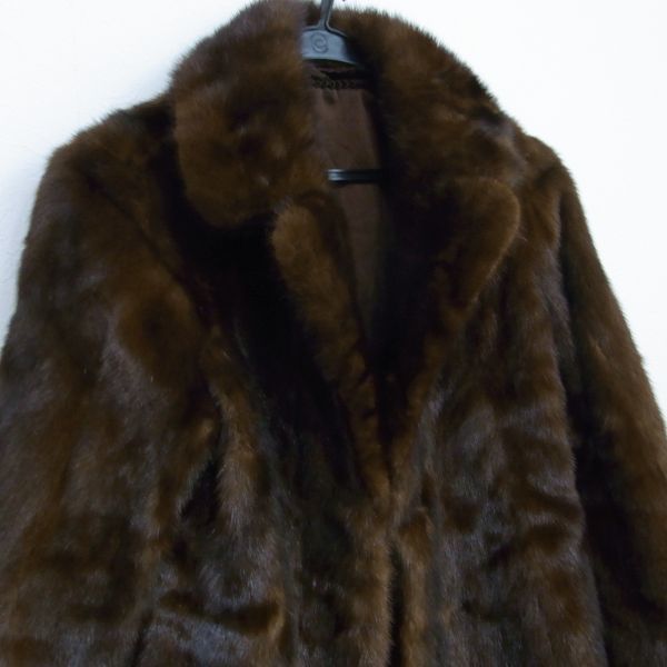 1円 美品 MINK ミンク 高級毛皮 毛艶良し アウター コート レディース ネーム入り MINK レディースファッション ミンク 裏地総柄 デザイン◎ 毛並み◎なめし柔らか