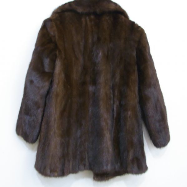 1円 美品 MINK ミンク 高級毛皮 毛艶良し アウター コート レディース ネーム入り MINK レディースファッション ミンク 裏地総柄 デザイン◎ 毛並み◎なめし柔らか