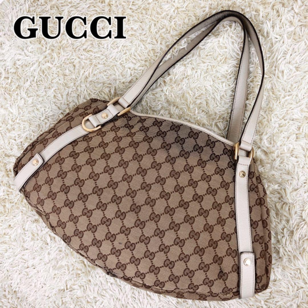 GUCCI グッチ ショルダーバッグ GG柄 アビー A4収納 キャンバス 