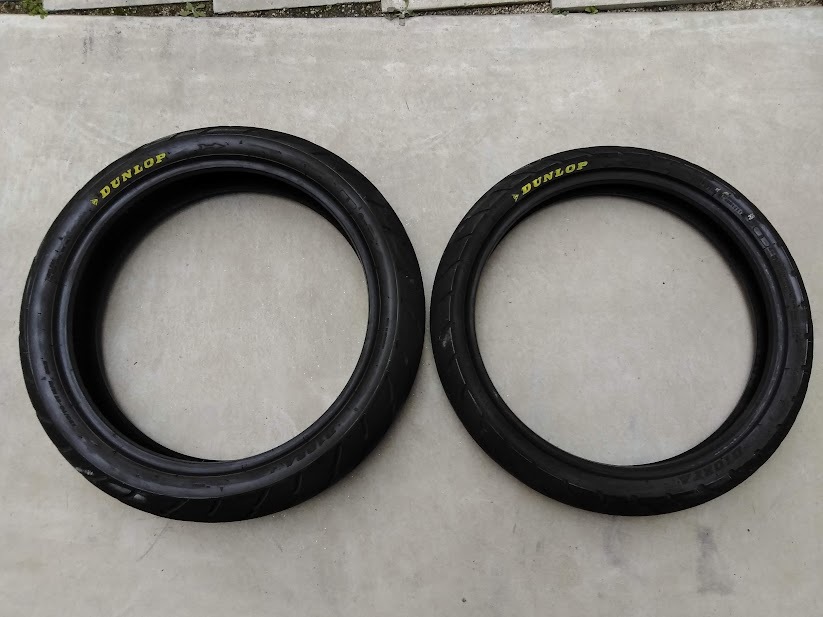 GSX－R125 DUNLOP D-102 タイヤ 前後セット GSX-S125 DUNLOP D102FA
