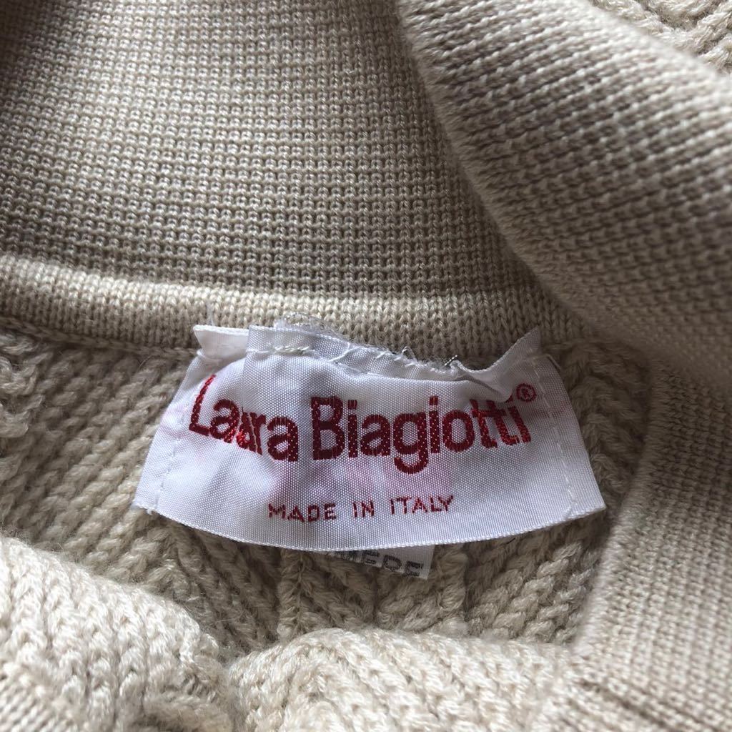 Laura Biagiotti ラウラビアジョティ カシミヤ シルク 混紡 ニット 