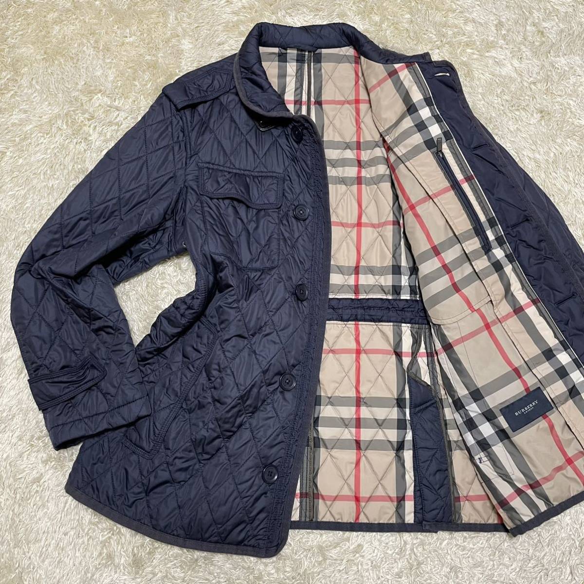 バーバリーロンドン BURBERRY LONDON 希少メガチェック キルティング 