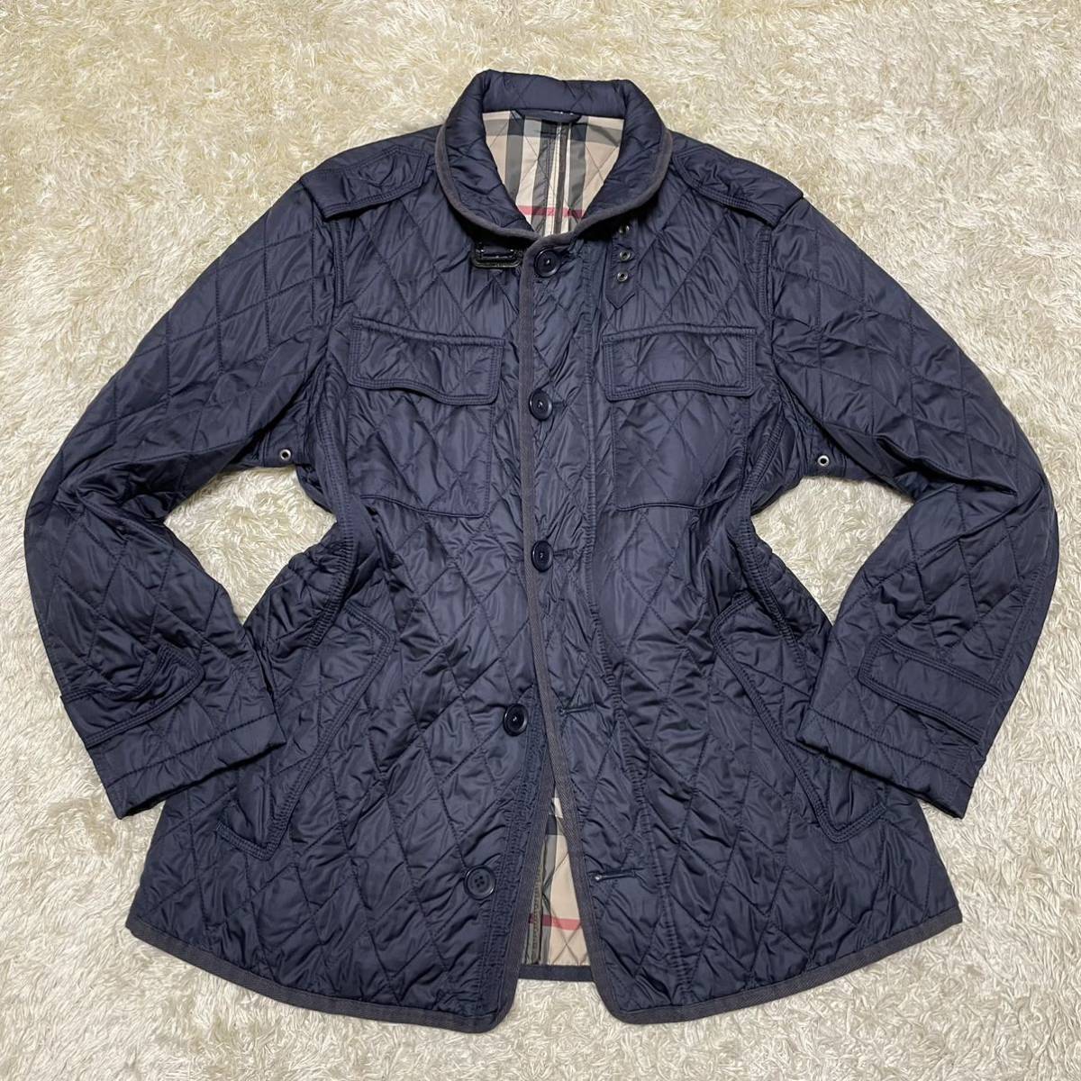 バーバリーロンドン BURBERRY LONDON 希少メガチェック キルティング 