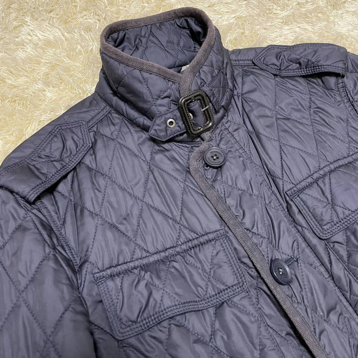 バーバリーロンドン BURBERRY LONDON 希少メガチェック キルティング 
