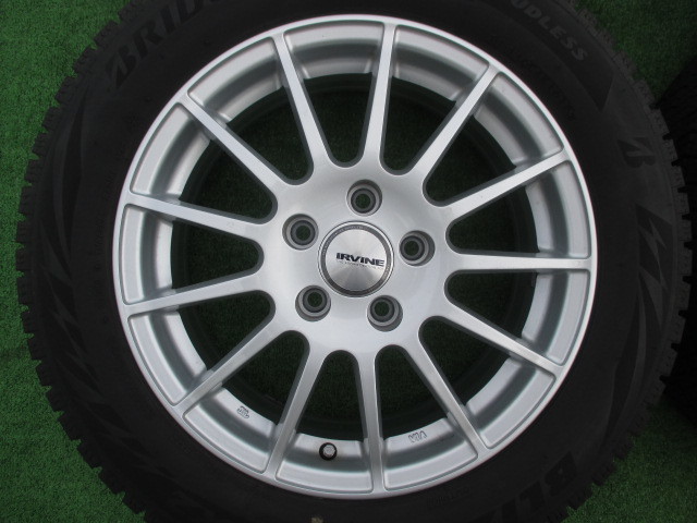 WEDS IRVINE 205/55R16 6.5J +46 PCD112 ブリザックバリ山 VW 