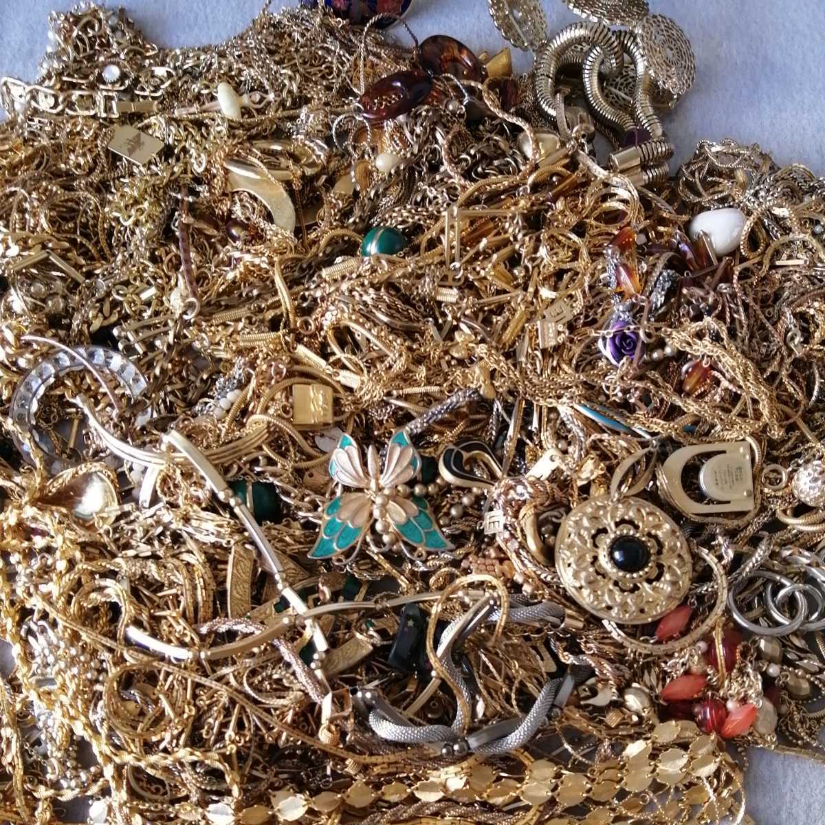 ネックレス アクセサリー イヤリング 約4kg 大量まとめ売り ゴールド 