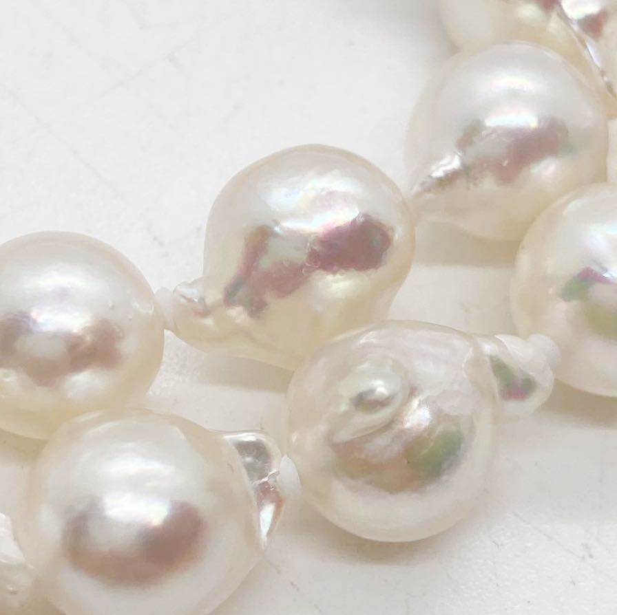 SALE!!□アコヤ本真珠ロングネックレス□重量約65.5g 約8.0～8.5mm 約