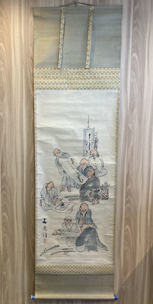 M 掛け軸 1点 年代物 日本古美術 中国古美術 美術品 骨董 z1182