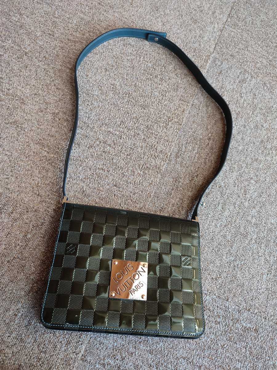 1円～☆ルイヴィトン LOUIS VUITTON ダミエ ヴェルニ キャバレー☆2WAY