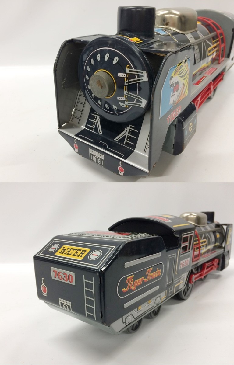 ☆当時物 タイガートレイン 蒸気機関車 ブリキ 玩具 おもちゃ 全長 約 