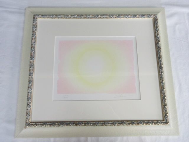 1J209◎Chie チエ chieart 絵 絵画 光の画家 「母なる光」◎中古 真
