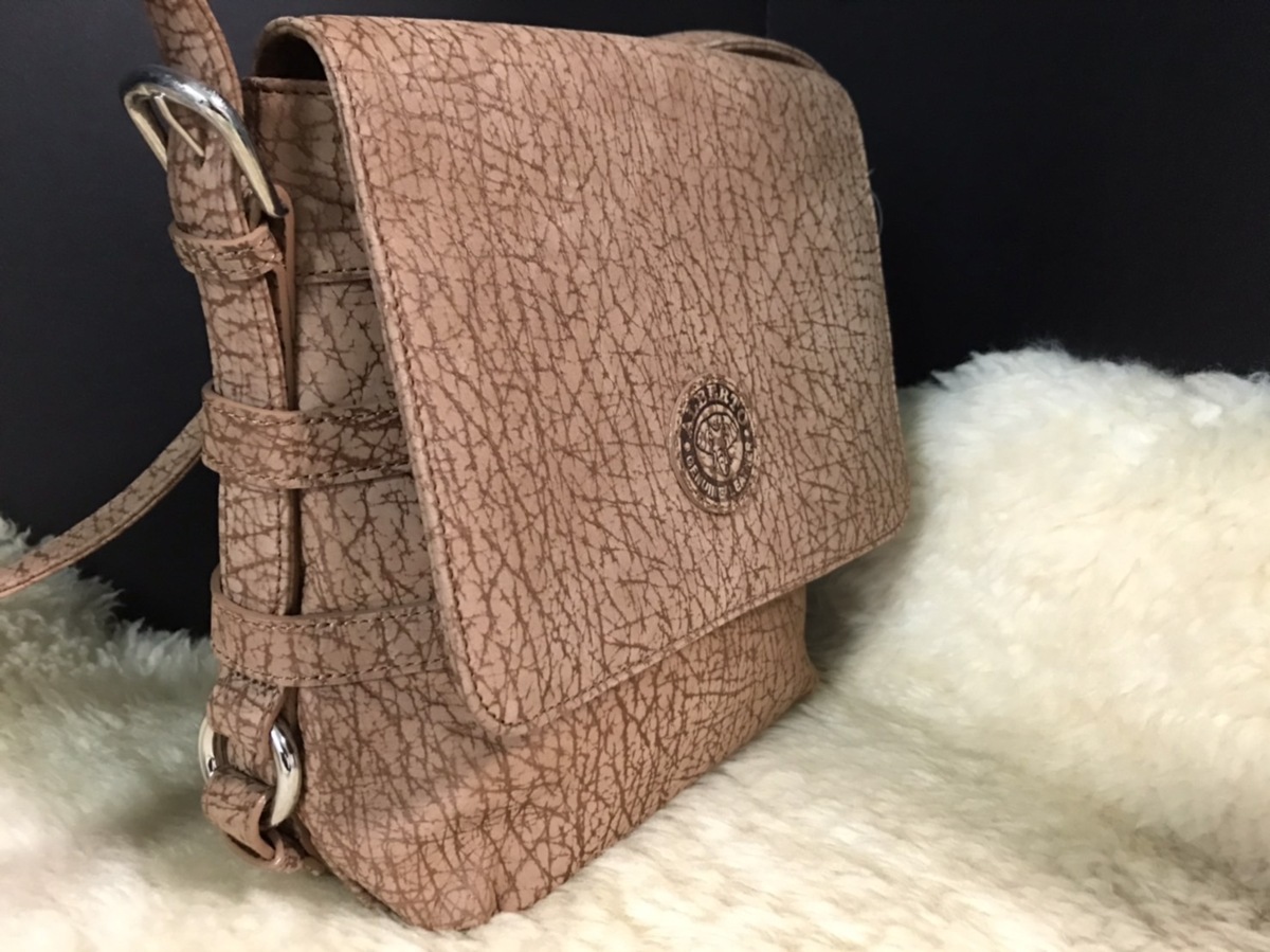 3000円スタート 美品アルベルト エレファントレザー ショルダー 