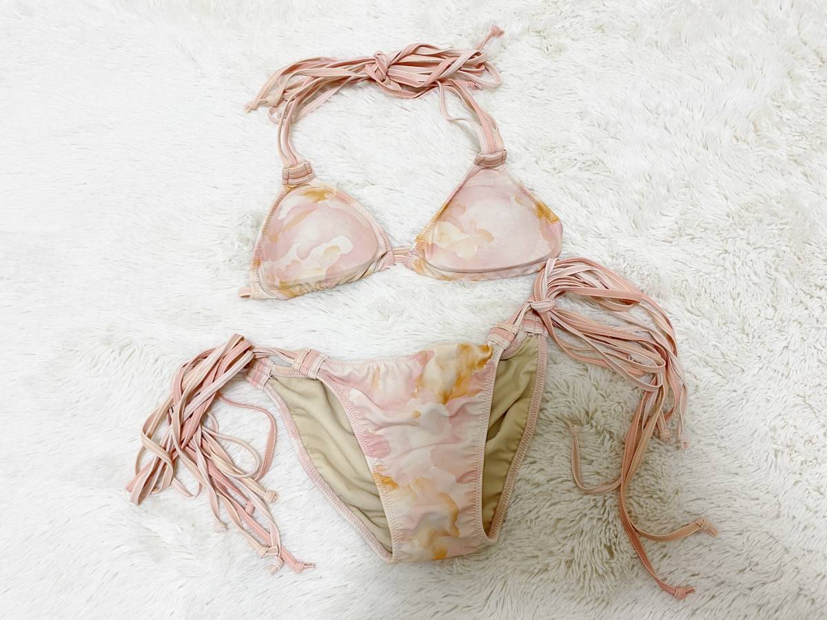 レディス水着freeサイズ リエンダ Rienda Suelta 日本製 ソフト三角ビキニ 紐パンツ 淡ピンクベージュ 三角ビキニ 売買されたオークション情報 Yahooの商品情報をアーカイブ公開 オークファン Aucfan Com