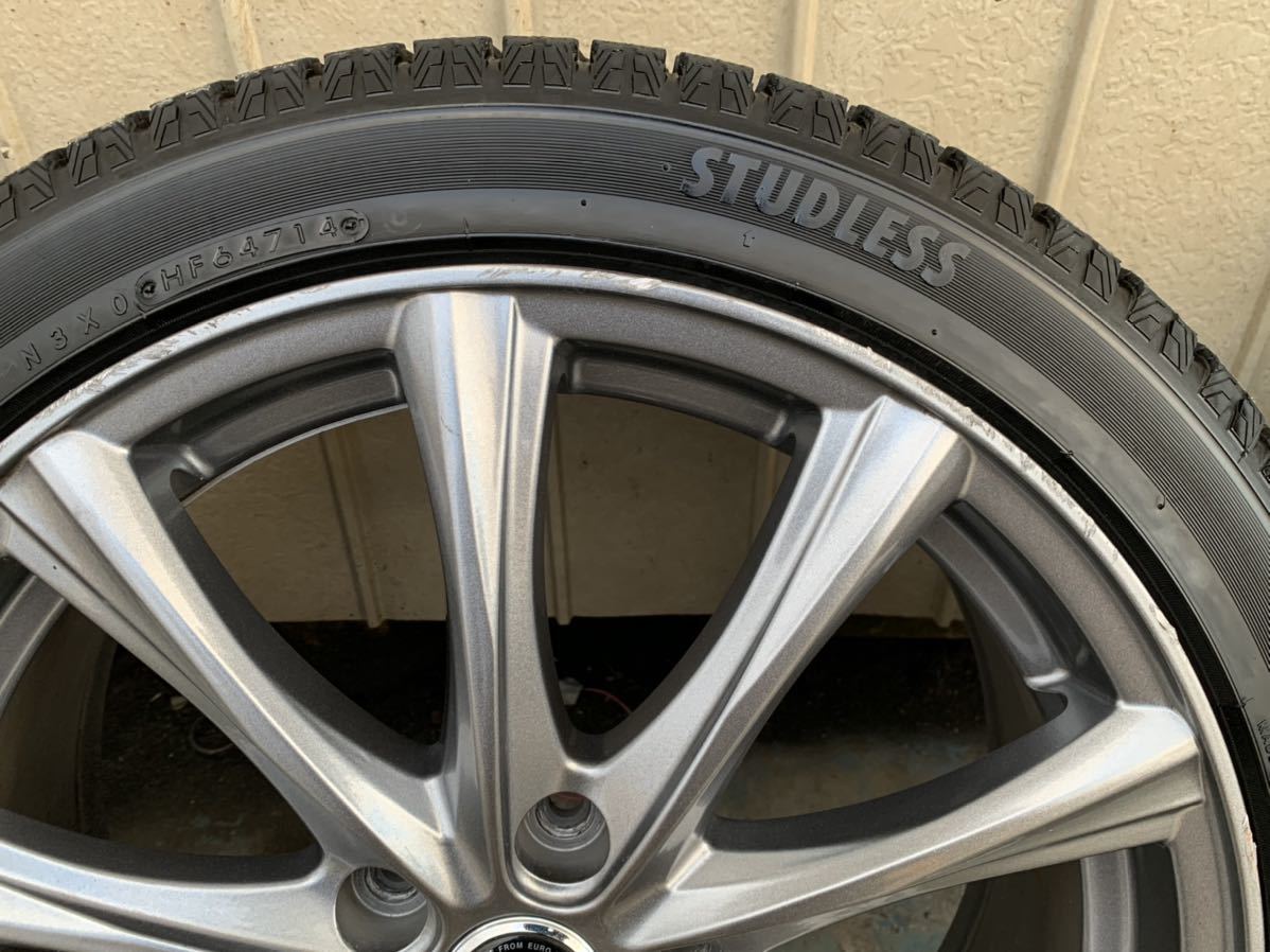 WAREN 18インチ中古ホイールと215/45R18 スタッドレスタイヤ中古の
