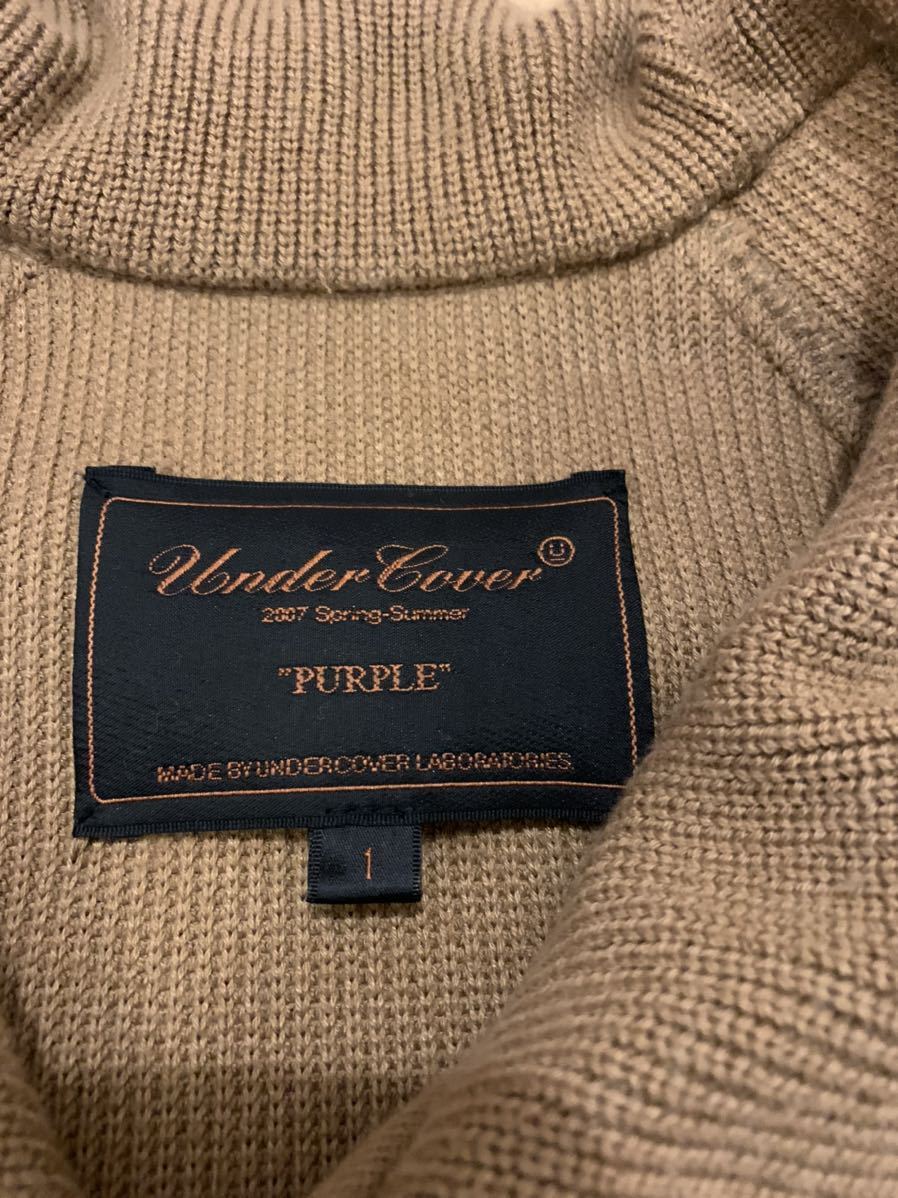 貴重 アーカイブ undercover 07ss purple 期 ニットジャケット 貴重 アーカイブ undercover 07ss purple 期 ニットジャケット