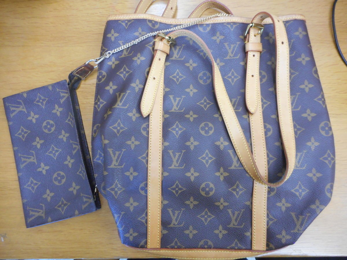 ☆ジャンク品☆ LOUIS VUITTON バケットGM M42236 モノグラム VUITTON 