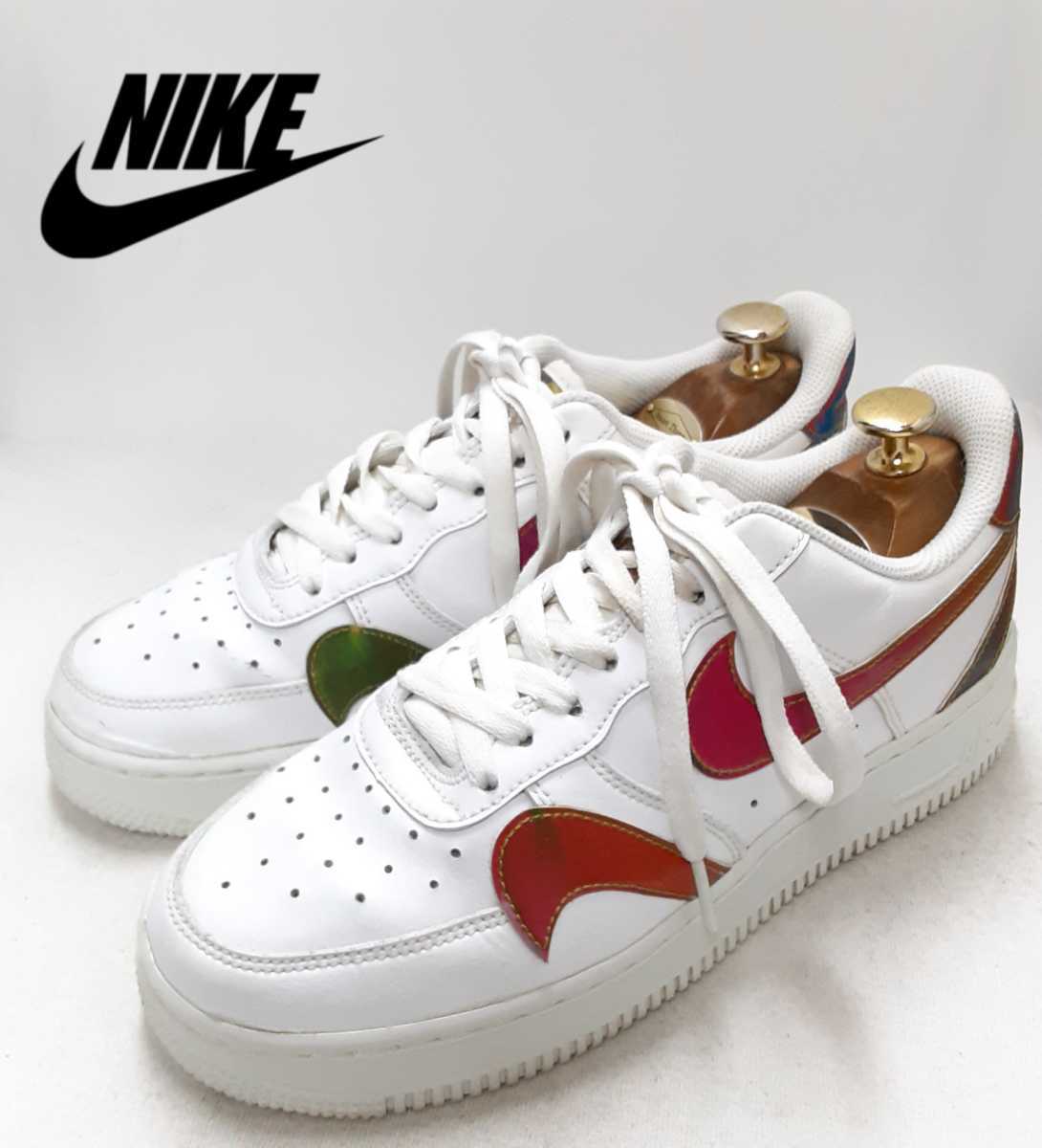  最値 定価12100円 1点物 ナイキNIKE エア フォースAIR FORCE 1 07 レザー スニーカー ローカット シューズ 靴 AF1 ホワイト/白 24.5cm(24.5cm)｜売買されたオークション情報、yahooの商品情報をアーカイブ 24.5cm
