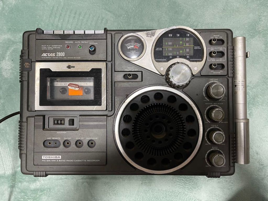 TOSHIBA ACTAS2800 RT-2800 ラジオカセットレコーダー ラジカセ 東芝