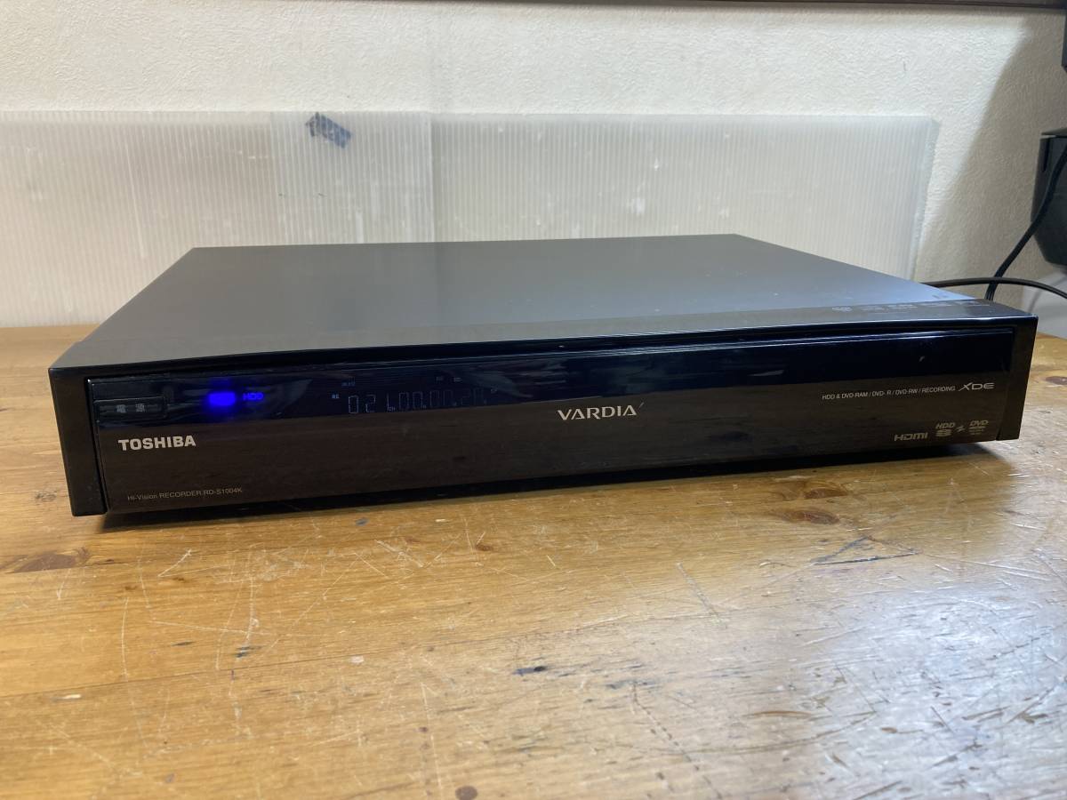 【大人気，SALE】 TOSHIBA 東芝 DVD HDD レコーダー デッキ プレーヤー RD-S1004K VARDIA バルディア 12223(HDD内蔵)｜売買されたオークション情報、yahooの商品情報をアーカイブ公開 - オークファン HDD内蔵