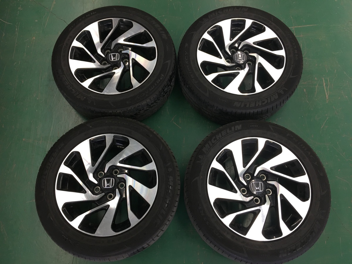 ☆HONDA シビック純正アルミ 1670 5-114 +45☆MICHELIN プライマシー3 2018年製☆4本SET
