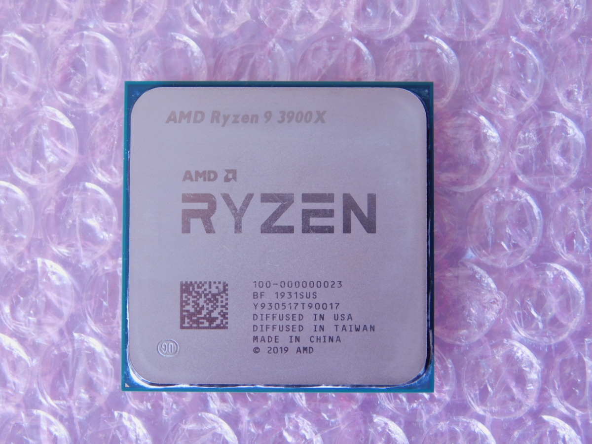 本物 AMD Ryzen 9 3900X 12コア24スレッド / AM4 / 動作確認済 先日