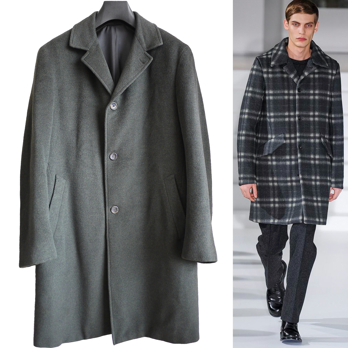美品 JIL SANDER アンゴラ ウール コート 46 アーカイブ 正規品 ジルサンダー JIL SANDER アンゴラ×カシゴラ×ウールメルトン