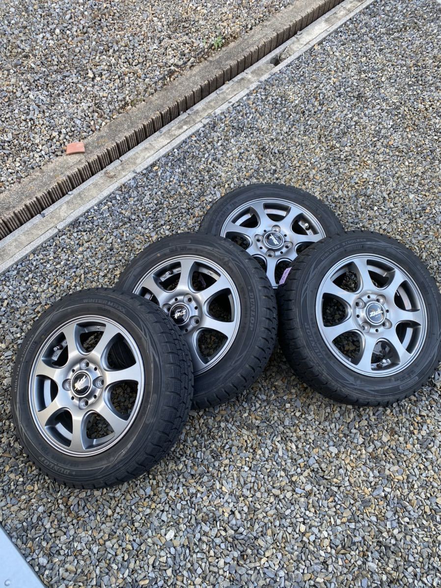 SALE，2026 ダンロップスタッドレスタイヤ 4本 ホイール付 155/65R13 アルミホイール 13インチ(スタッドレスタイヤ)｜売買されたオークション情報、yahooの商品情報をアーカイブ公開 - オークファン 4穴