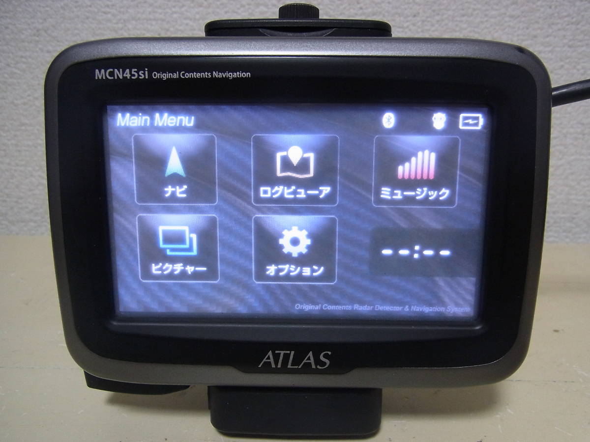 ユピテル　ATLAS MCN45si バイク専用ナビ　中古　オプション多数あり ユピテル ATLAS MCN45Si 本体のみ 2016年度版地図 MCN45si ATLAS