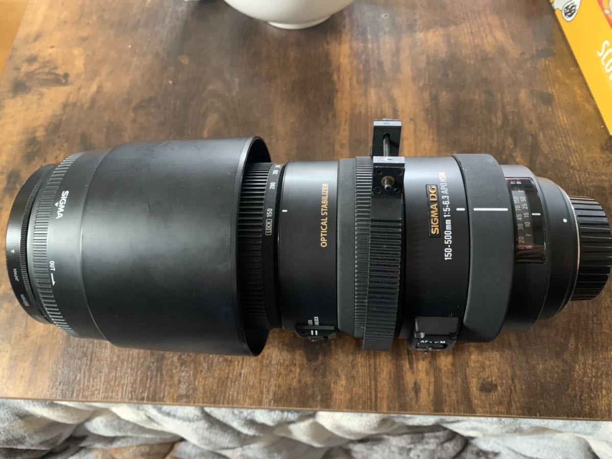 ジャンク SIGMA 150-500mm f5-6.3 DG OS HSM シグマ SIGMA DG 150-500mm F5-6.3 APO OS HSM シグマ用 現状渡し