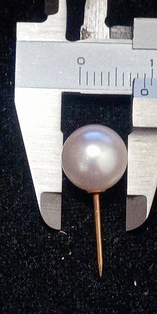 k18 真珠 パール アコヤ真珠 18金 タイピン ピン 総重量約4.3g k18