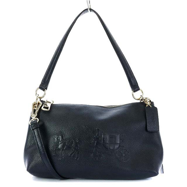 エンボスド チャーリー コーチ ホース COACH アンド クロスボディー 
