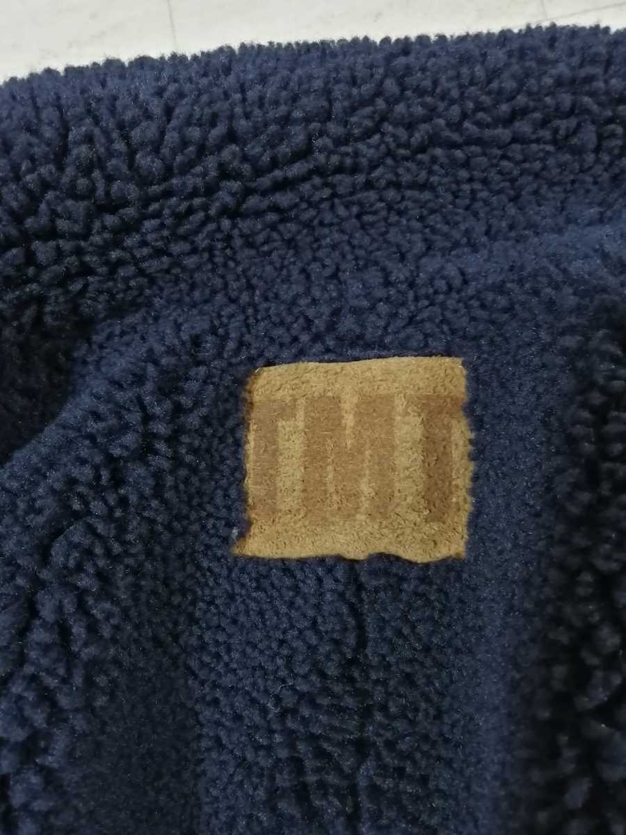 サイズ：M　TMTティーエムティー/INDIGO CORDUROY BOA LUNCH JACKETインディゴ コーデュロイ ボアランチコート/ロゴ刺繍 ランチジャケット