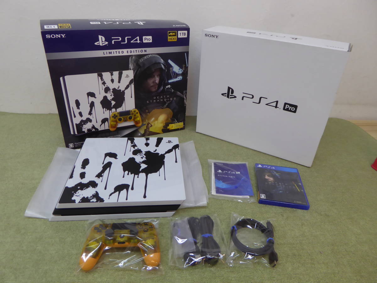 送料無料，低価 G63-73 品 SONY PS4 Pro DEATH STRANDING LIMITED EDITION CUHJ-10033 1TB(PS4本体)｜売買されたオークション情報、yahooの商品情報をアーカイブ公開 - オークファン PS4本体