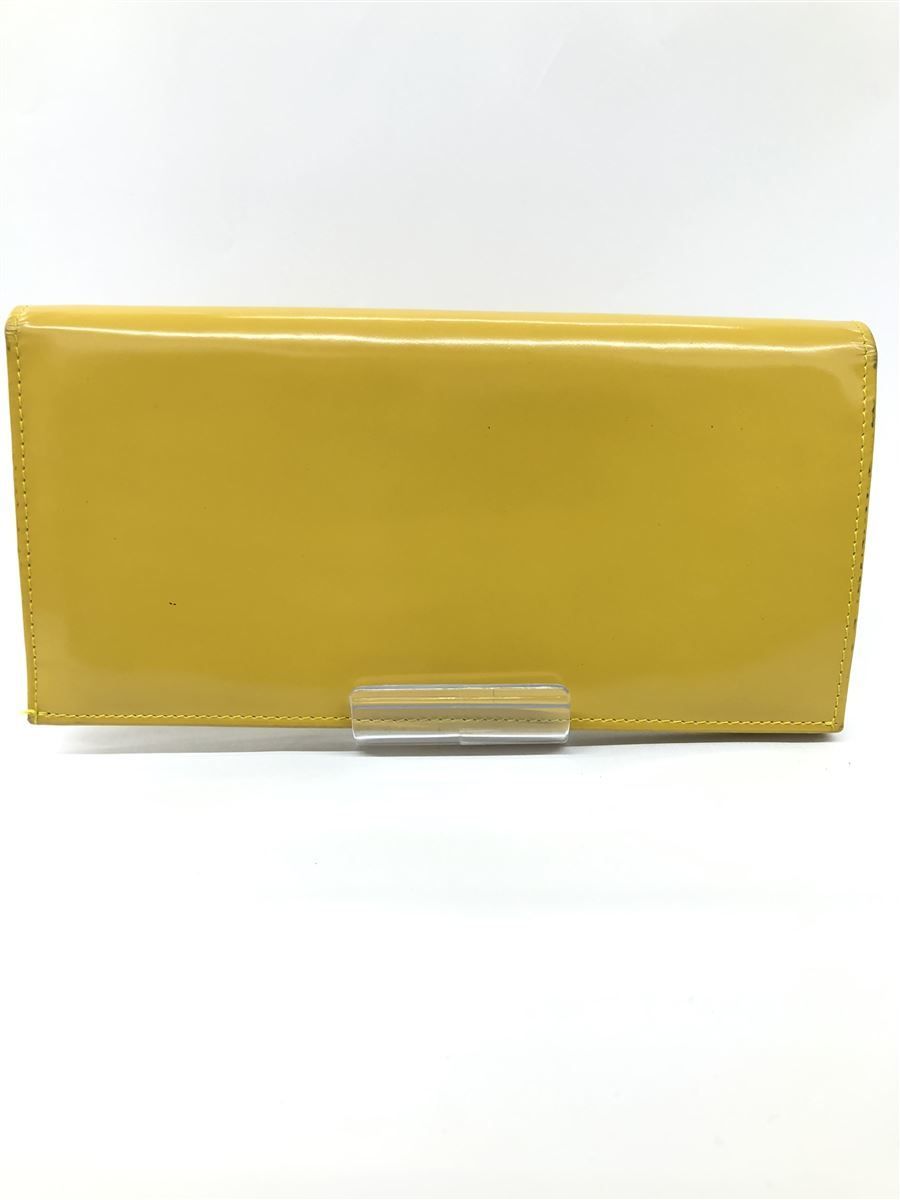GUCCI◆GUCCI/長財布/イエロー/無地/ユニセックス/035011618755/ホースビット/使用感アリ GUCCI グッチ 長財布 レディース プチ イエロー（ブランドグッチ）（レディース財布｜財布