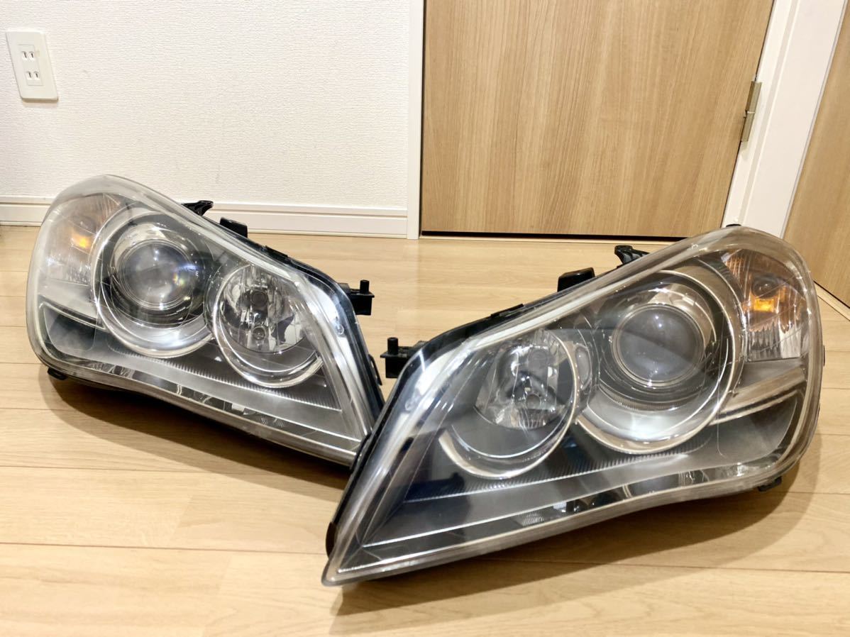 点灯OK 割れ無し スズキ キザシ CBA-RE91S 純正 HID 左右ヘッドライト
