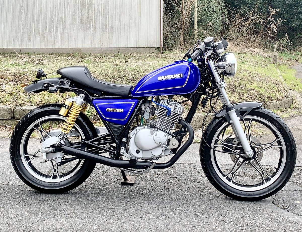 SUZUKI GN125H 2017年式 希少ニュージーランド仕様 ボバーカフェSTYLE 