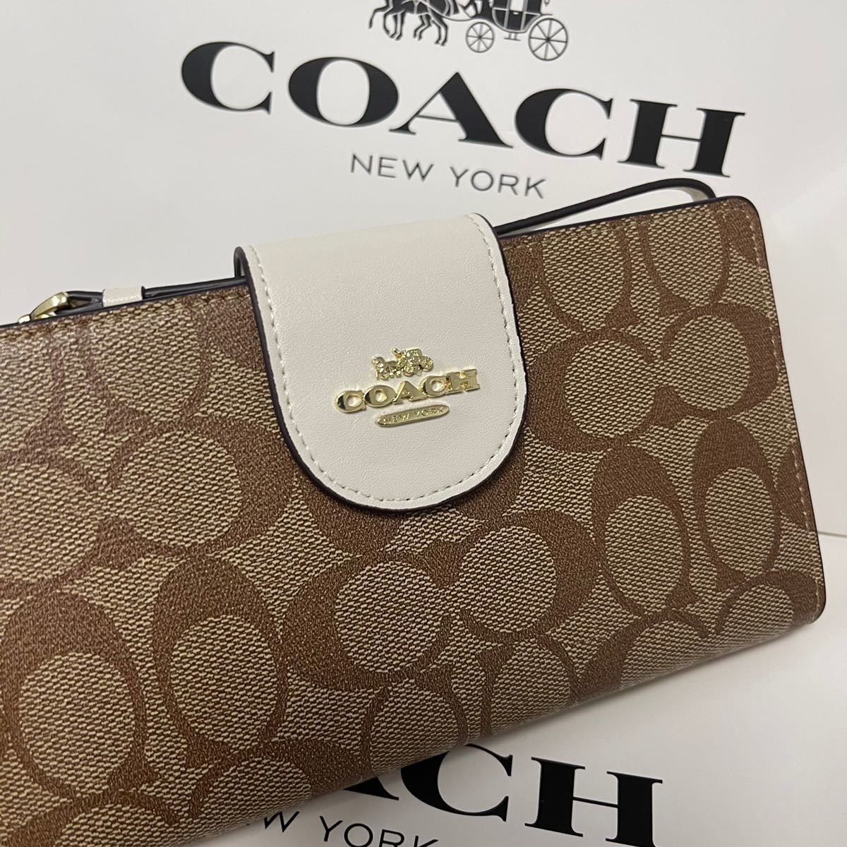 COACH シグネチャー コーチ 二つ折り財布 COACH コーチ シグネチャー
